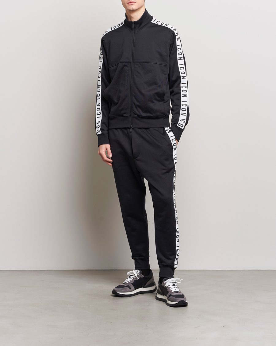 Herr | Tröjor | Dsquared2 | Dean Sport Full Zip Track Jacket Black