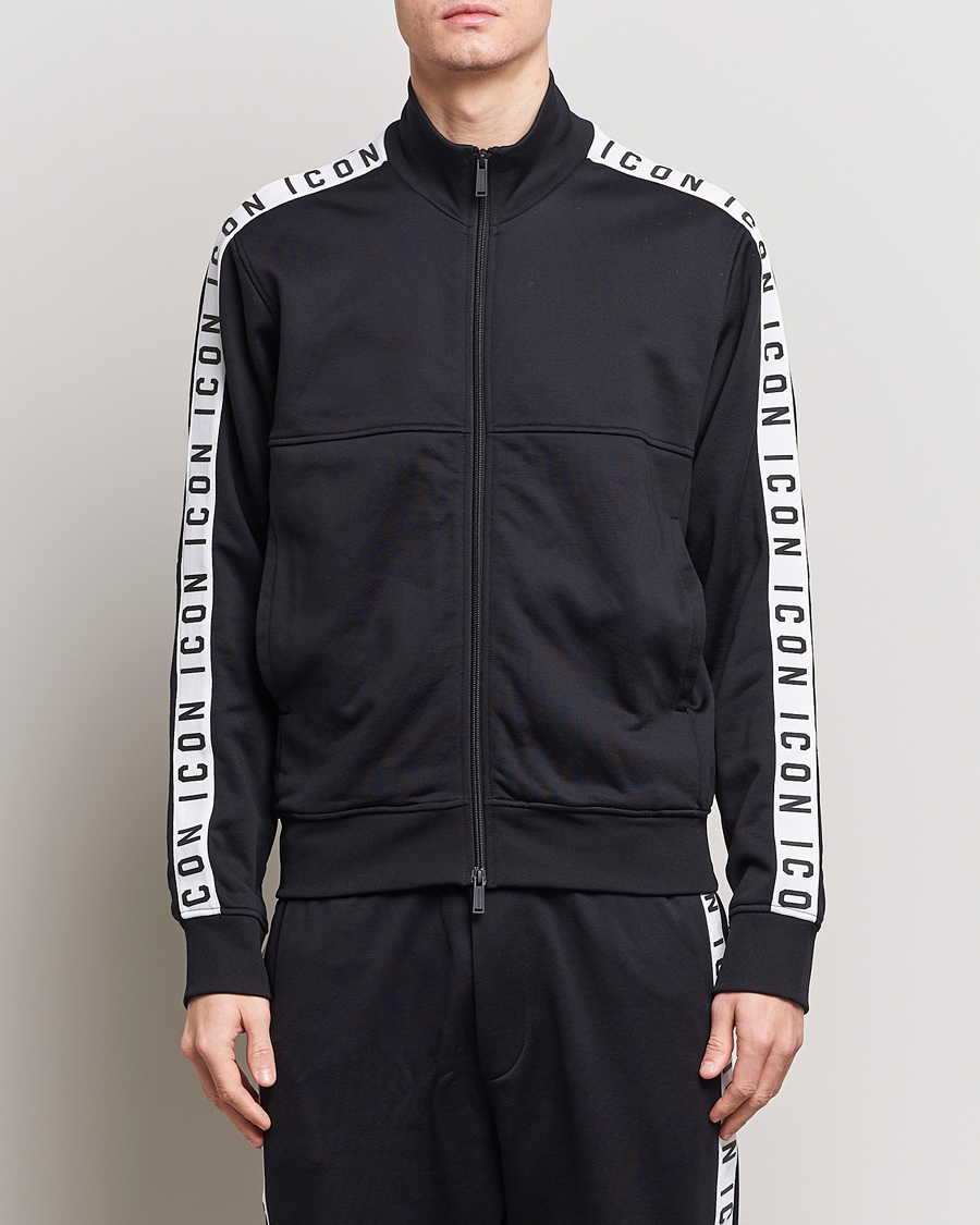 Herr | Tröjor | Dsquared2 | Dean Sport Full Zip Track Jacket Black