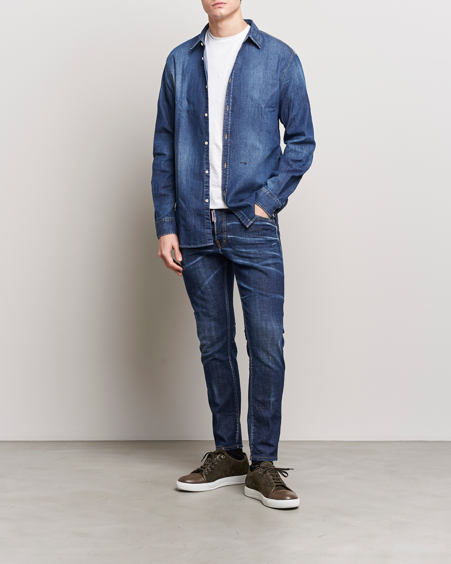 Herr | Jeans | Dsquared2 | Skater Jeans Navy Blue
