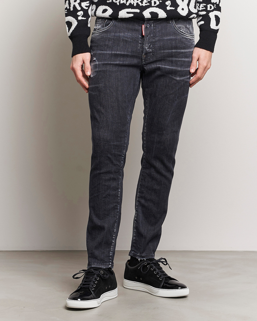 Herre | Luxury Brands | Dsquared2 | Skater Jeans Washed Black