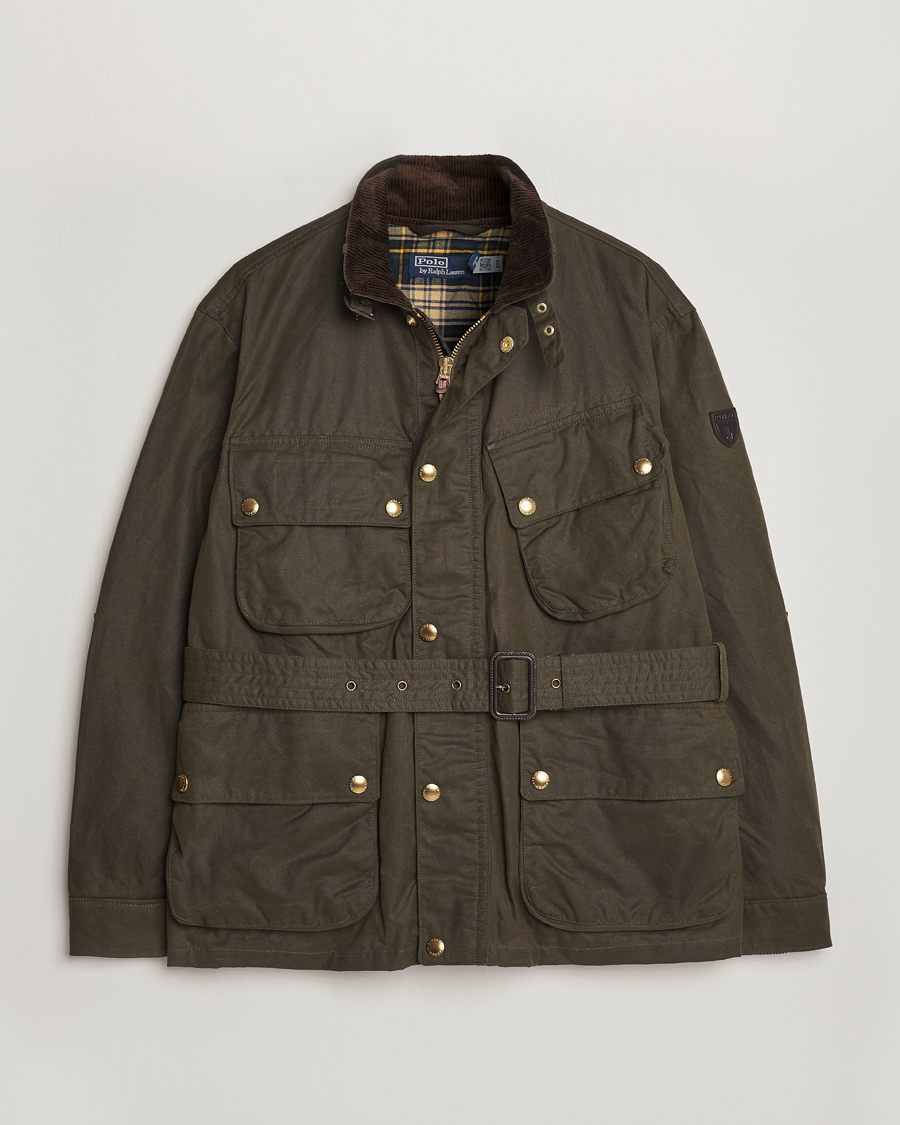 Herr | Jackor | Polo Ralph Lauren | Waxed Field Jacket Oil Cloth Green