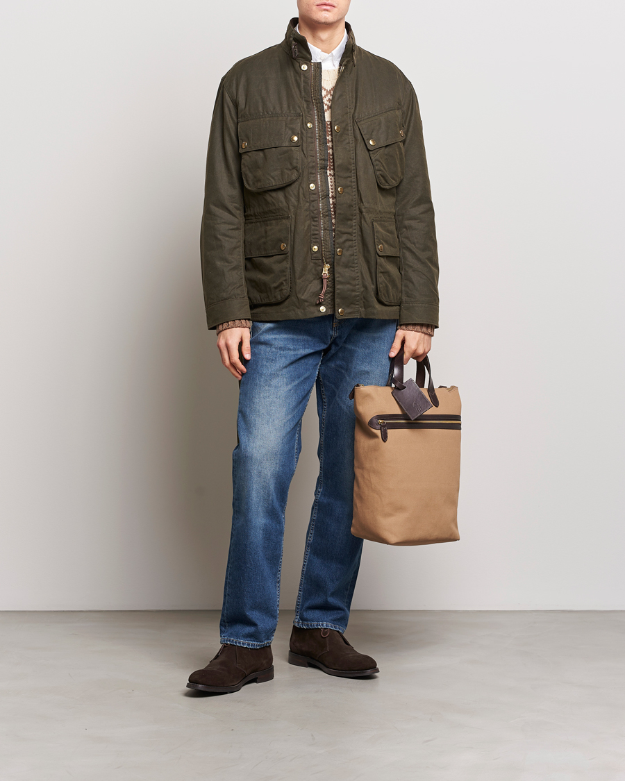 Herr | Jackor | Polo Ralph Lauren | Waxed Field Jacket Oil Cloth Green