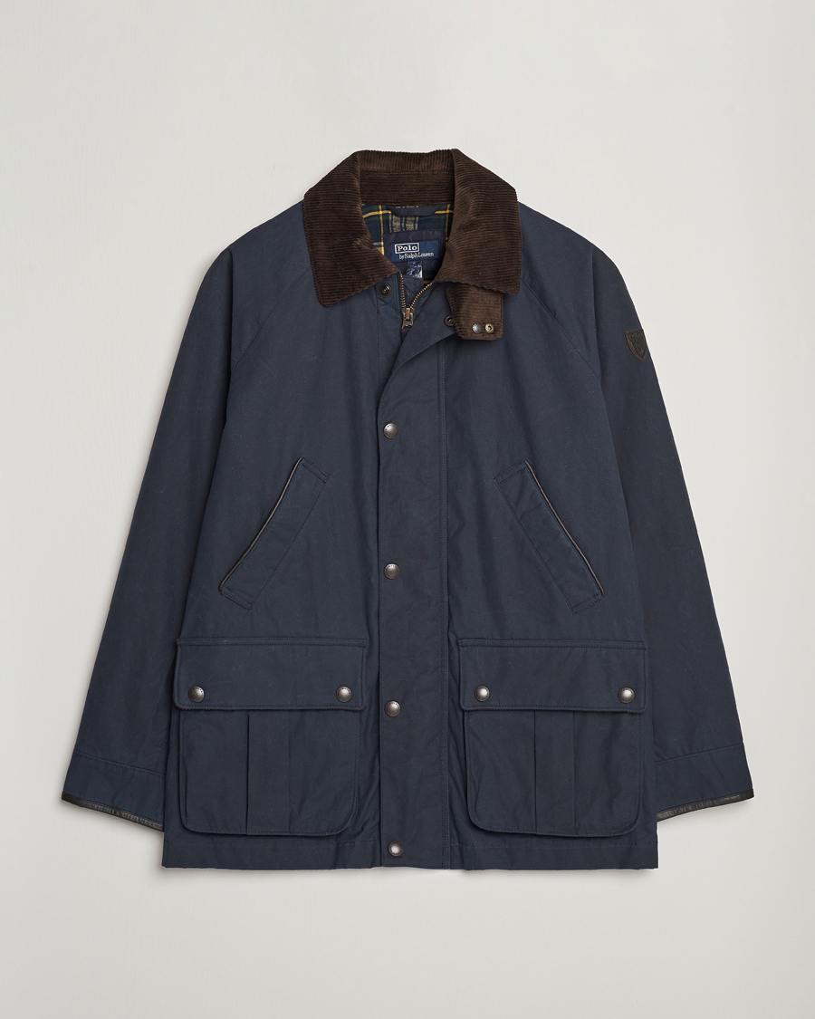 Herr | Jackor | Polo Ralph Lauren | Waxed Cotton Field Jacket Navy