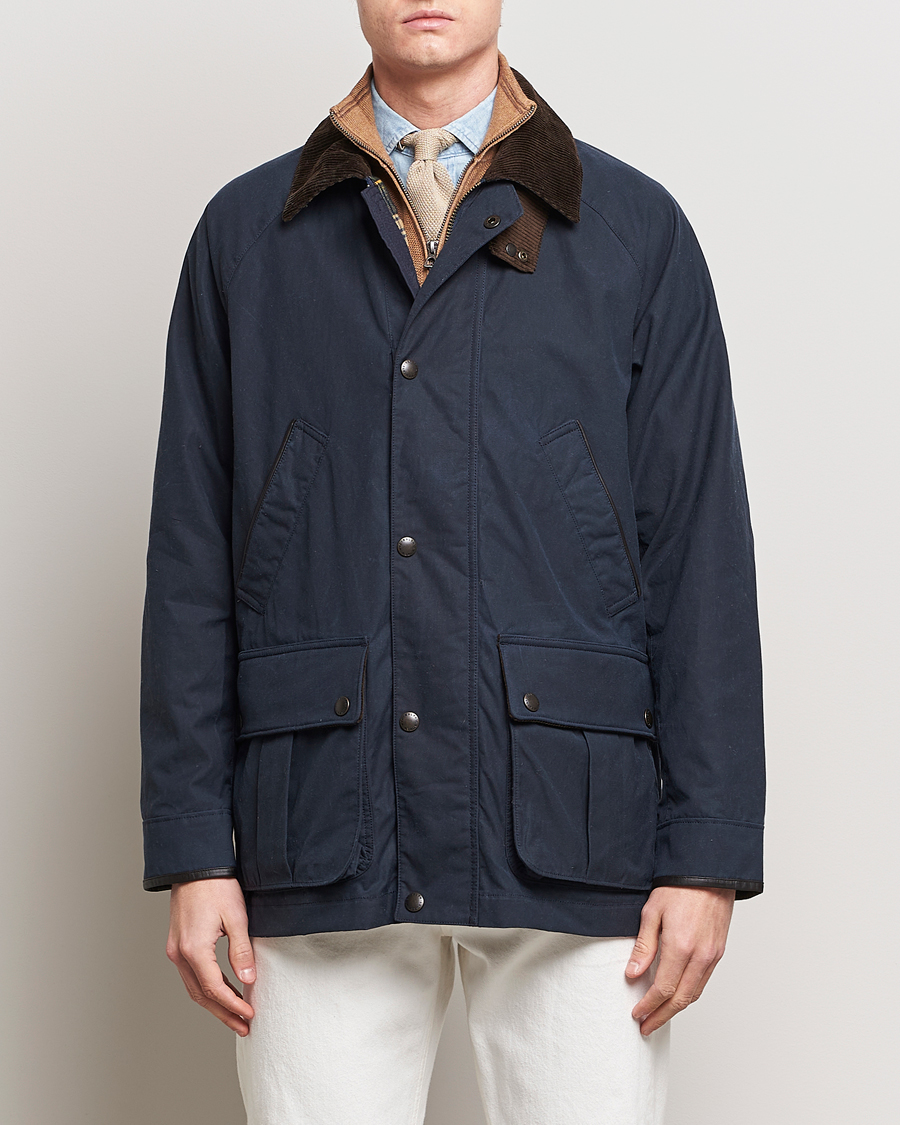 Herr | Realisation | Polo Ralph Lauren | Waxed Cotton Field Jacket Navy