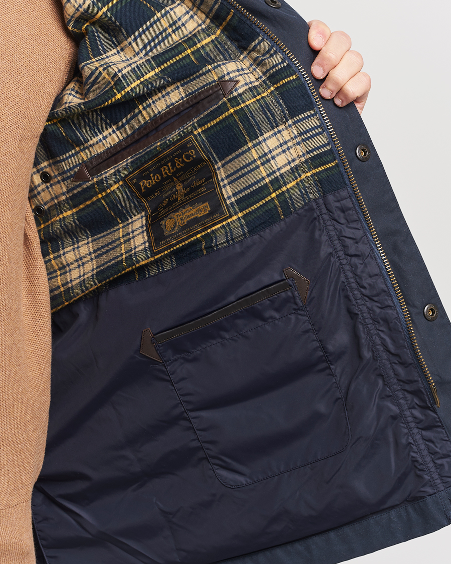 Herr | Jackor | Polo Ralph Lauren | Waxed Cotton Field Jacket Navy