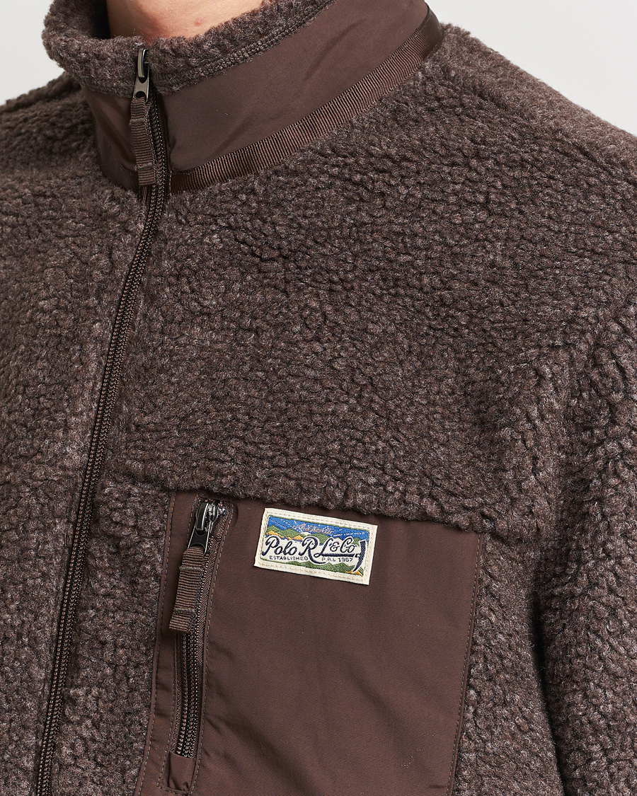 Herr | Jackor | Polo Ralph Lauren | Hi-Pile Fleece Full-Zip Jacket Dark Beech