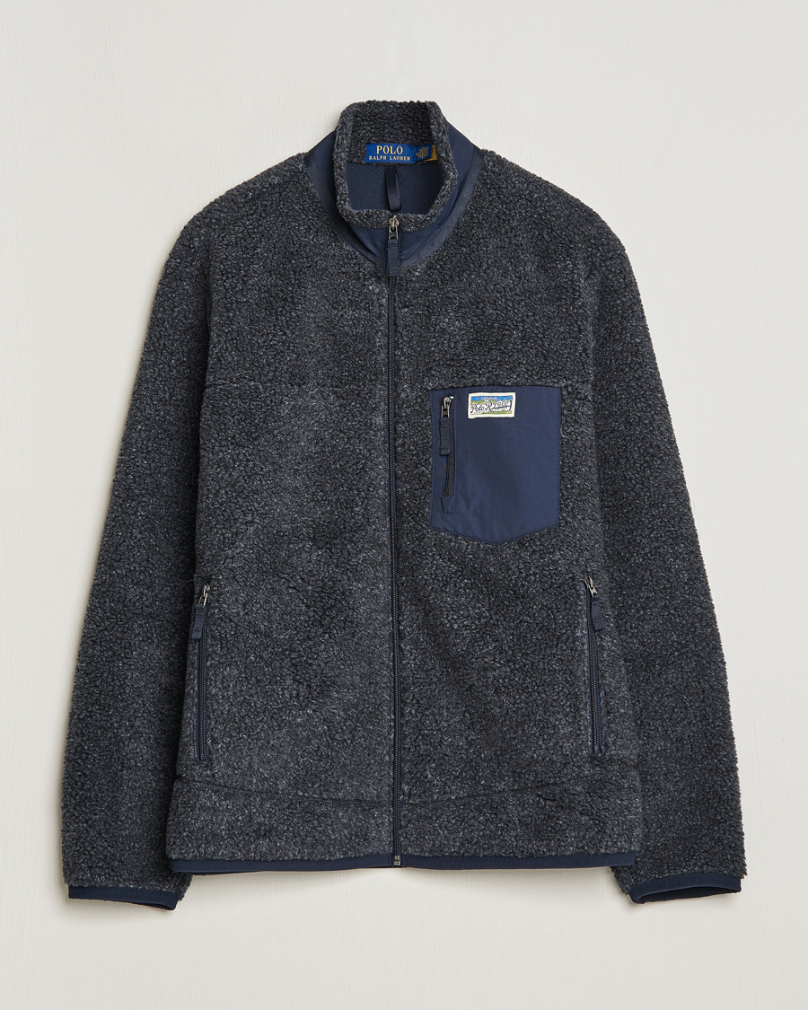 Herr | Jackor | Polo Ralph Lauren | Hi-Pile Fleece Full-Zip Jacket Aviator Navy