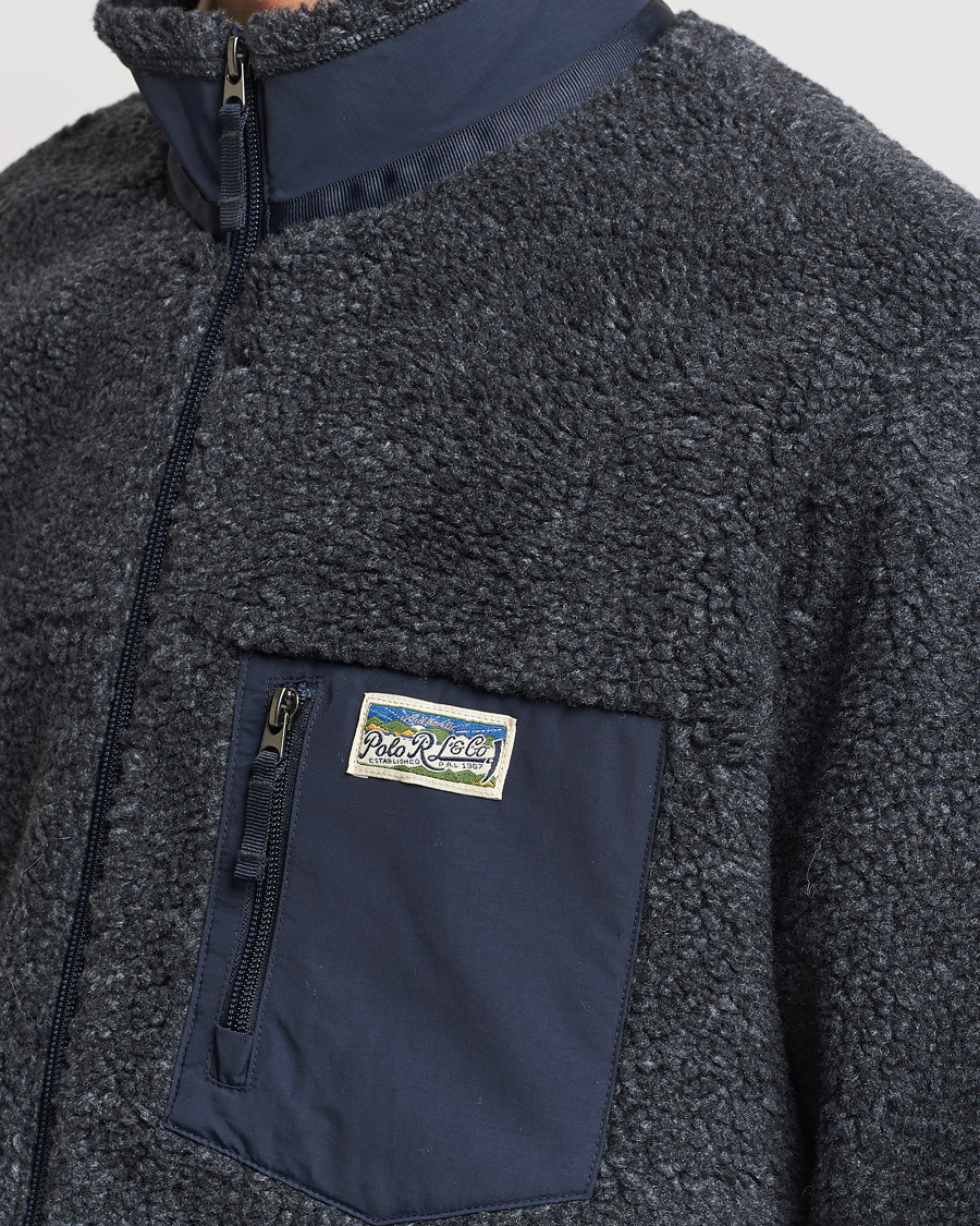 Herr | Jackor | Polo Ralph Lauren | Hi-Pile Fleece Full-Zip Jacket Aviator Navy