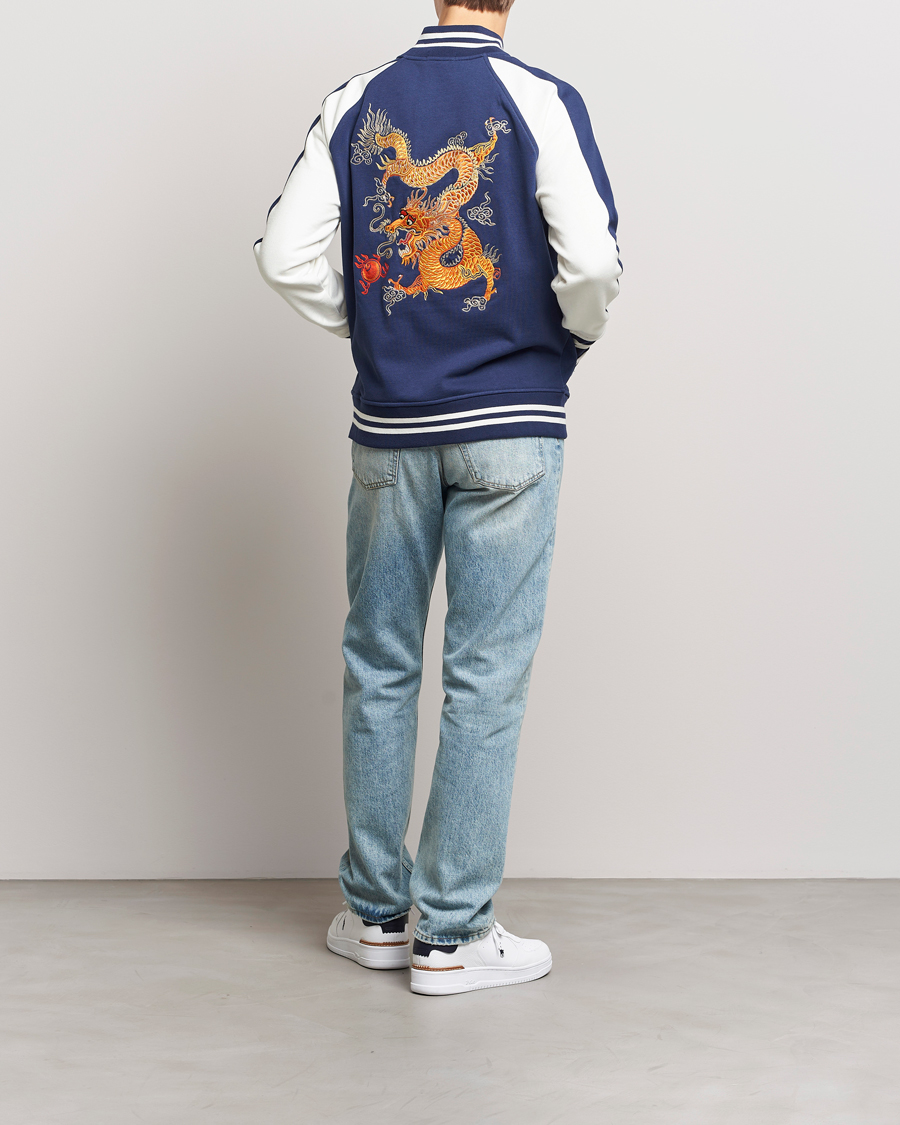 Herr | Jackor | Polo Ralph Lauren | Lunar New Year Fleece Bomber Jacket Dark Cobalt/Nevis