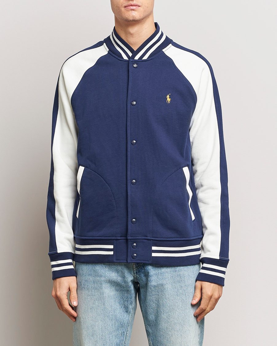 Herr | Klassiska jackor | Polo Ralph Lauren | Lunar New Year Fleece Bomber Jacket Dark Cobalt/Nevis