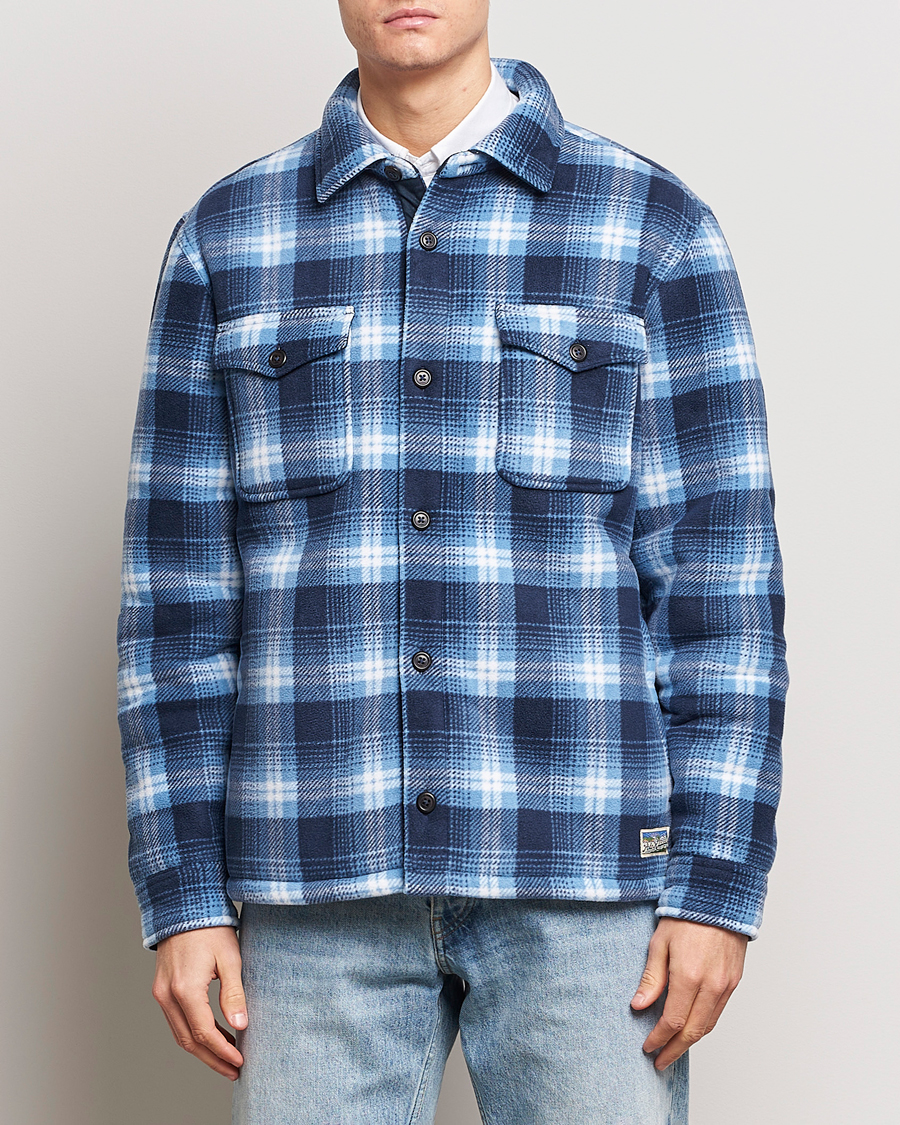 Herr | Rea kläder | Polo Ralph Lauren | Magic Fleece Outdoor Shirt Jacket Ombre Blue
