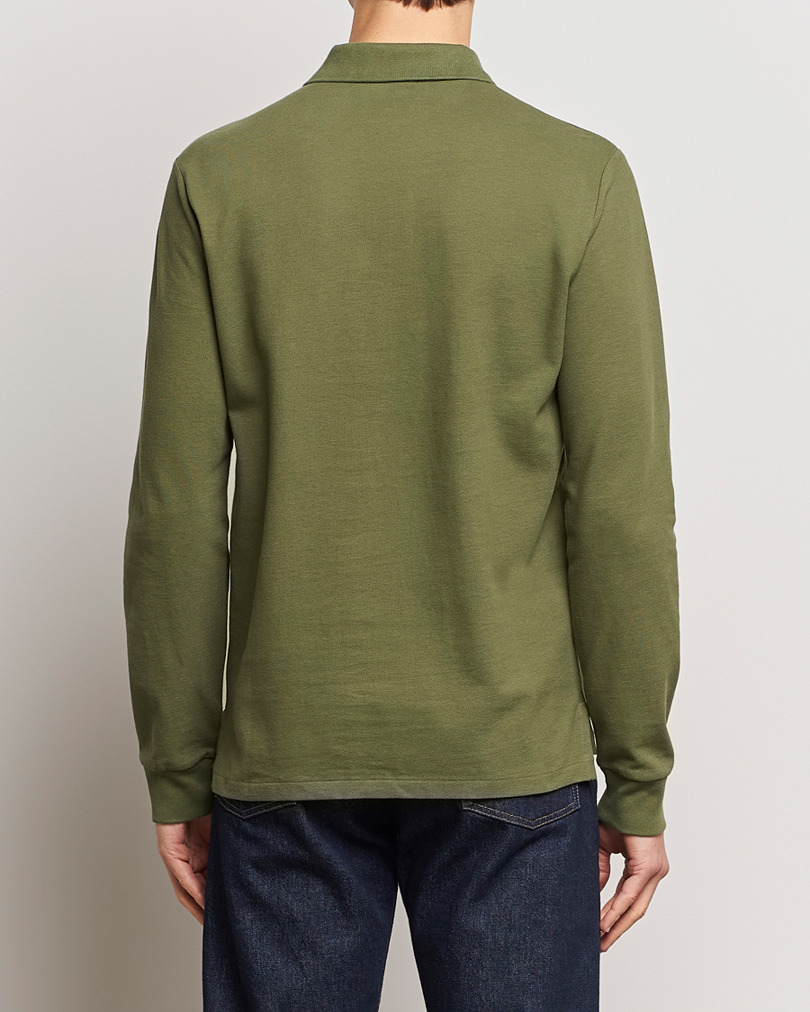 Herr | Tröjor | Polo Ralph Lauren | Custom Slim Fit Long Sleeve Polo Dark Sage