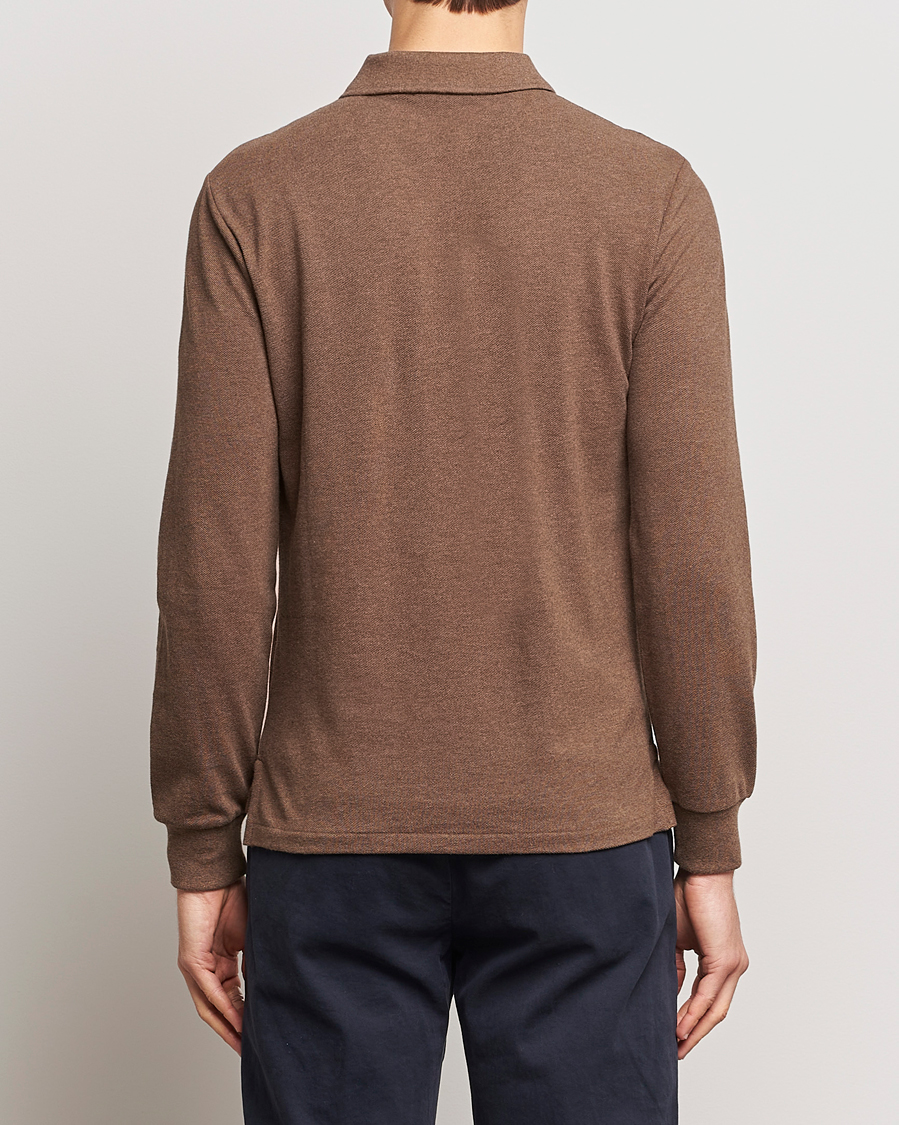 Herr | Tröjor | Polo Ralph Lauren | Slim Fit Long Sleeve Polo Cedar Heather