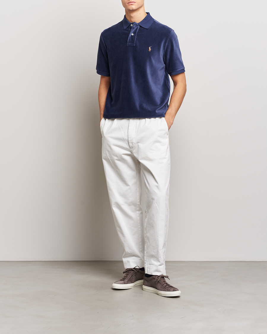 Herr | Pikéer | Polo Ralph Lauren | Corduroy Polo Newport Navy