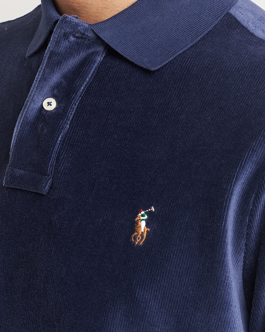 Herr | Pikéer | Polo Ralph Lauren | Corduroy Polo Newport Navy