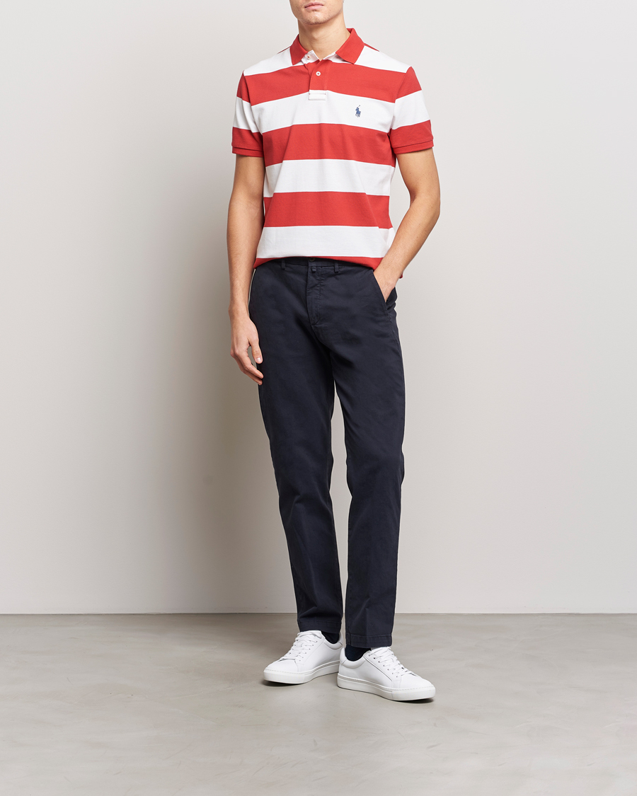 Herr | Pikéer | Polo Ralph Lauren | Barstriped Polo Post Red/White