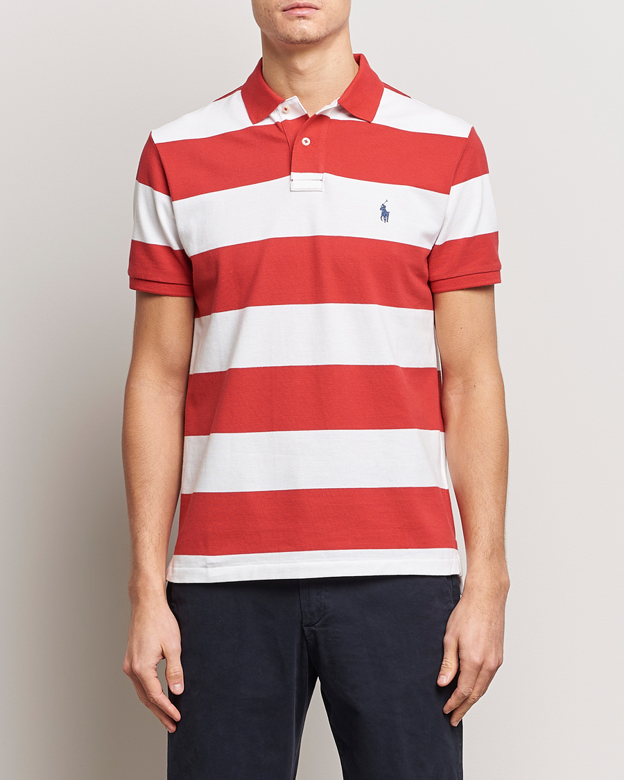 Herr | Realisation | Polo Ralph Lauren | Barstriped Polo Post Red/White