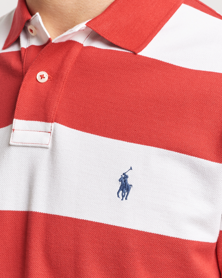 Herr | Pikéer | Polo Ralph Lauren | Barstriped Polo Post Red/White