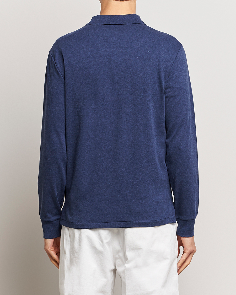 Herr | Tröjor | Polo Ralph Lauren | Long Sleeve Polo Shirt Navy Heather