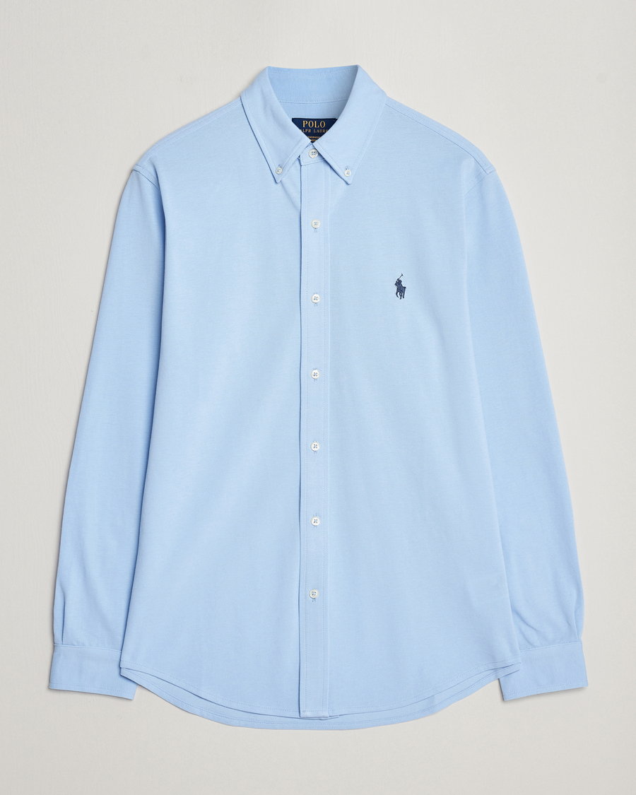 Herr | Skjortor | Polo Ralph Lauren | Slim Fit Featherweight Mesh Shirt Bluebell