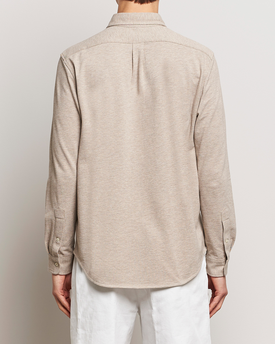 Herr | Skjortor | Polo Ralph Lauren | Featherweight Mesh Shirt Tuscan Beige Heather