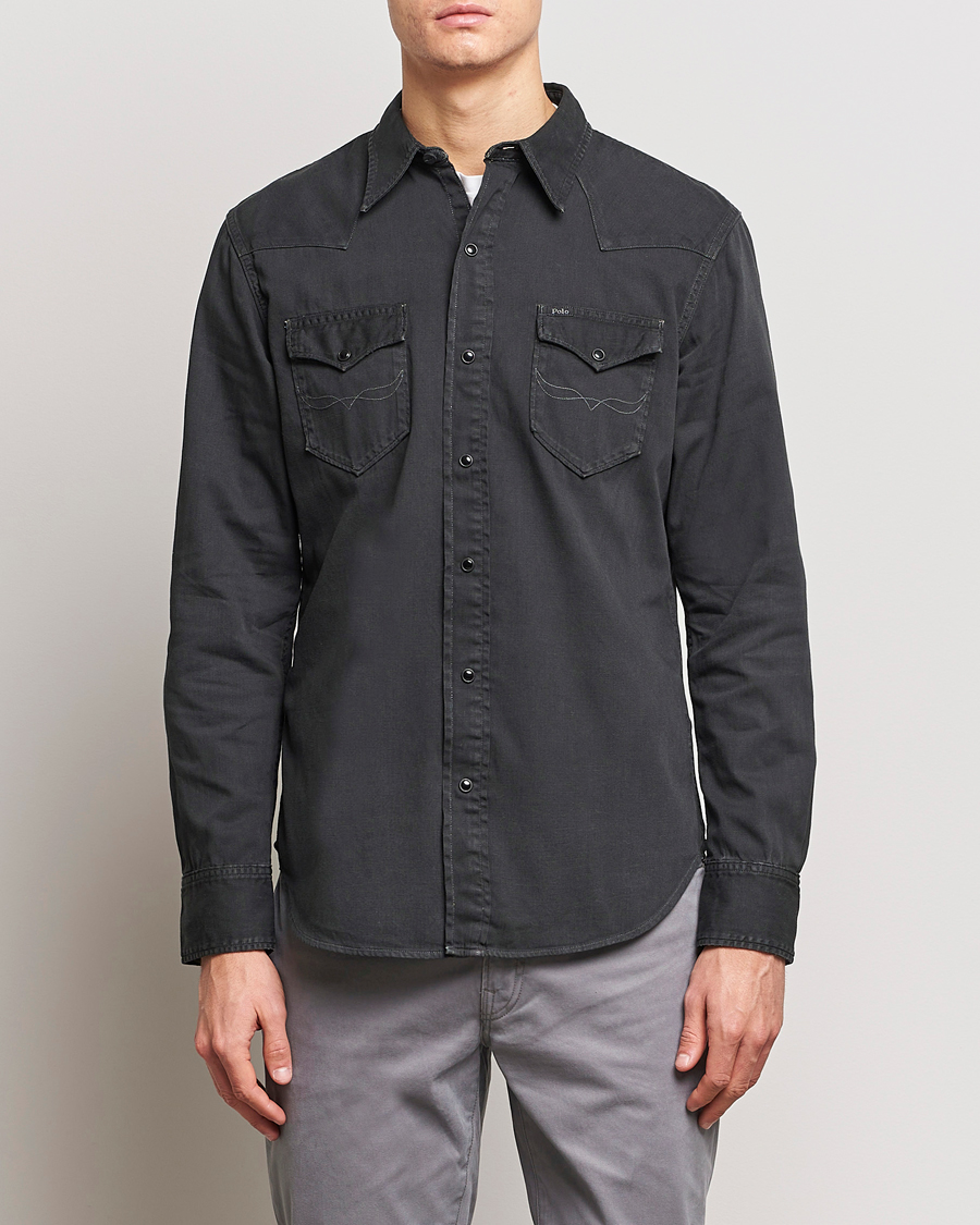 Herr | Realisation | Polo Ralph Lauren | Western Denim Shirt Black