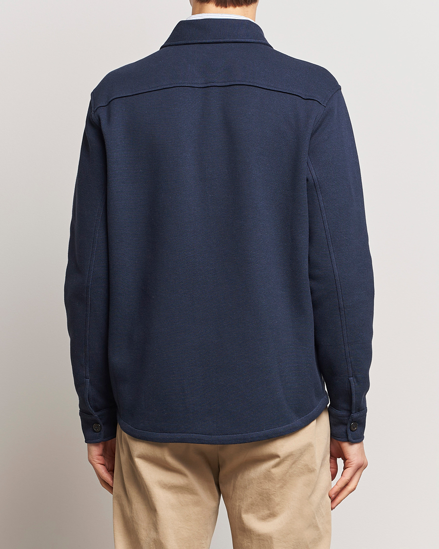 Herr | Skjortor | Polo Ralph Lauren | Double Knit Jacquard Overshirt Aviator Navy