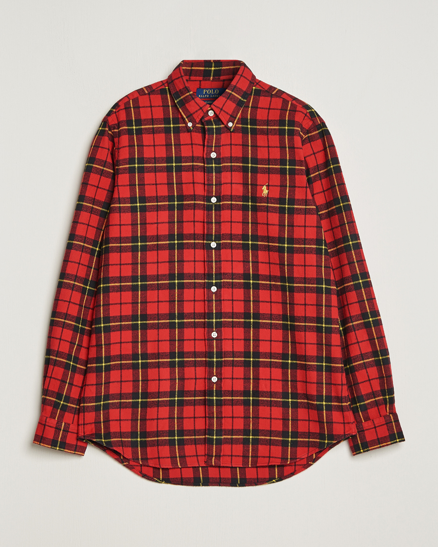 Herr | Skjortor | Polo Ralph Lauren | Lunar New Year Flannel Checked Shirt Red/Black