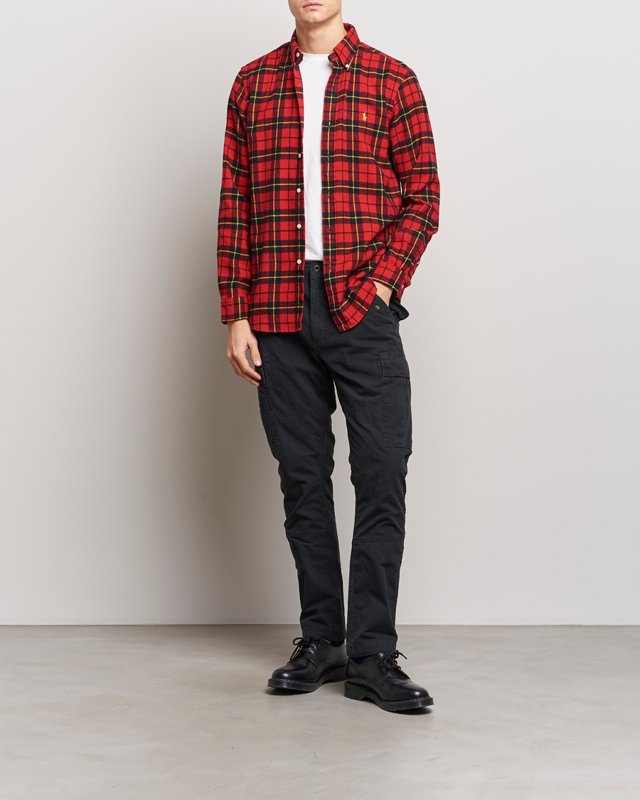 Herr | Skjortor | Polo Ralph Lauren | Lunar New Year Flannel Checked Shirt Red/Black