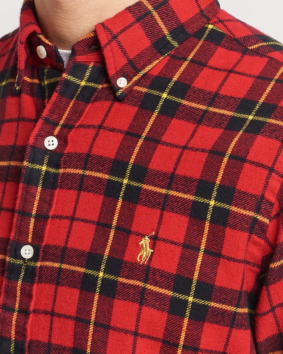 Herr | Skjortor | Polo Ralph Lauren | Lunar New Year Flannel Checked Shirt Red/Black