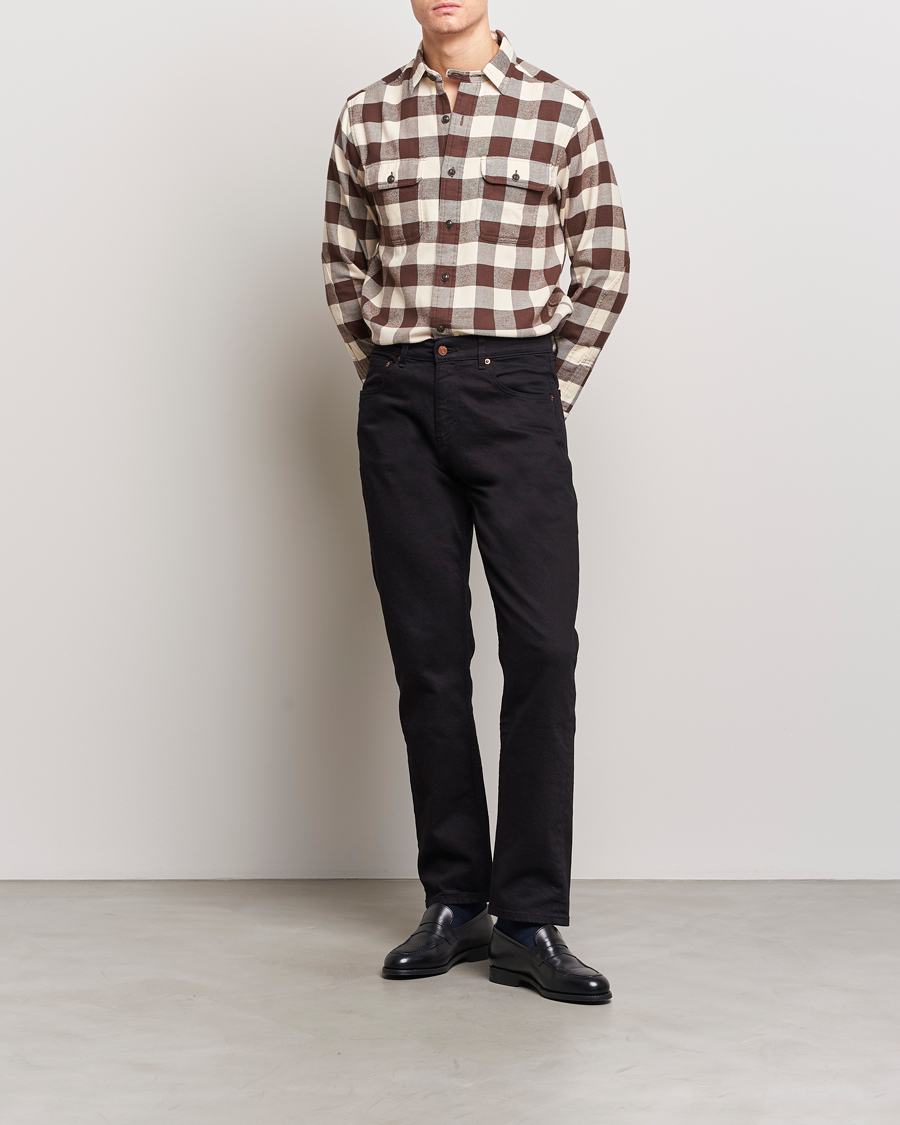 Herr | Skjortor | Polo Ralph Lauren | Ranch Checked Pocket Overshirt Cream/Brown