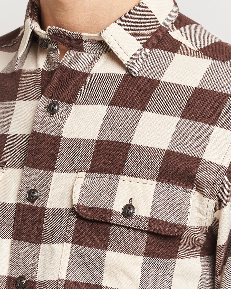 Herr | Skjortor | Polo Ralph Lauren | Ranch Checked Pocket Overshirt Cream/Brown