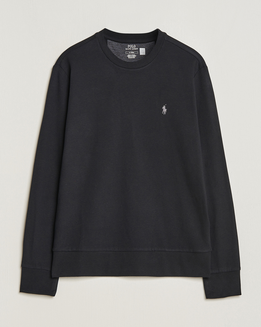 Herr | Tröjor | Polo Ralph Lauren | Double Knitted Jersey Sweatshirt Black