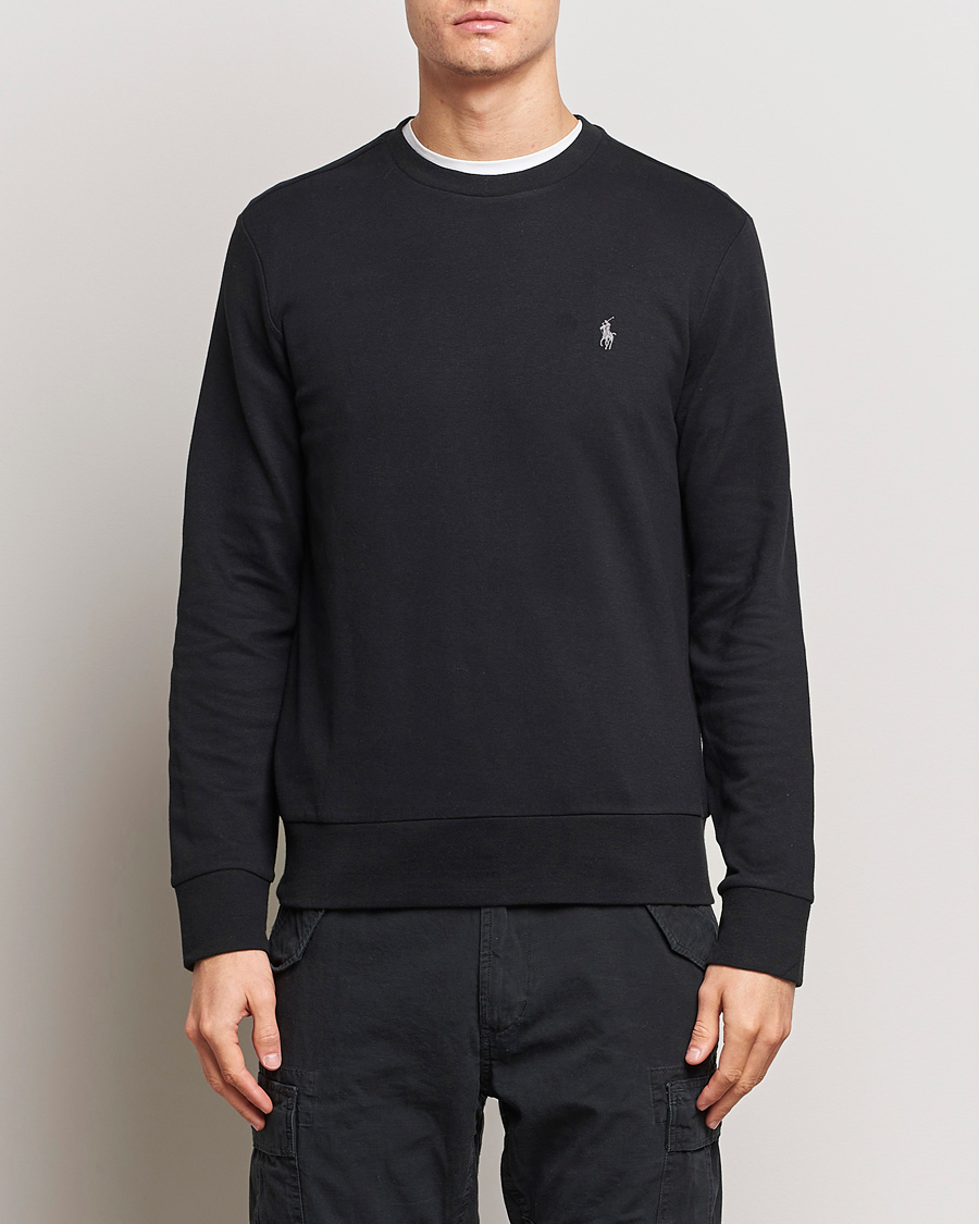 Herre |  | Polo Ralph Lauren | Double Knitted Jersey Sweatshirt Black