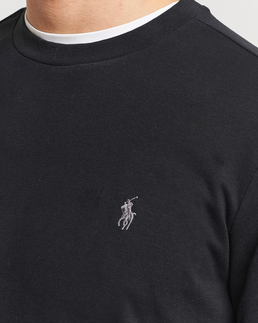 Herr | Tröjor | Polo Ralph Lauren | Double Knitted Jersey Sweatshirt Black