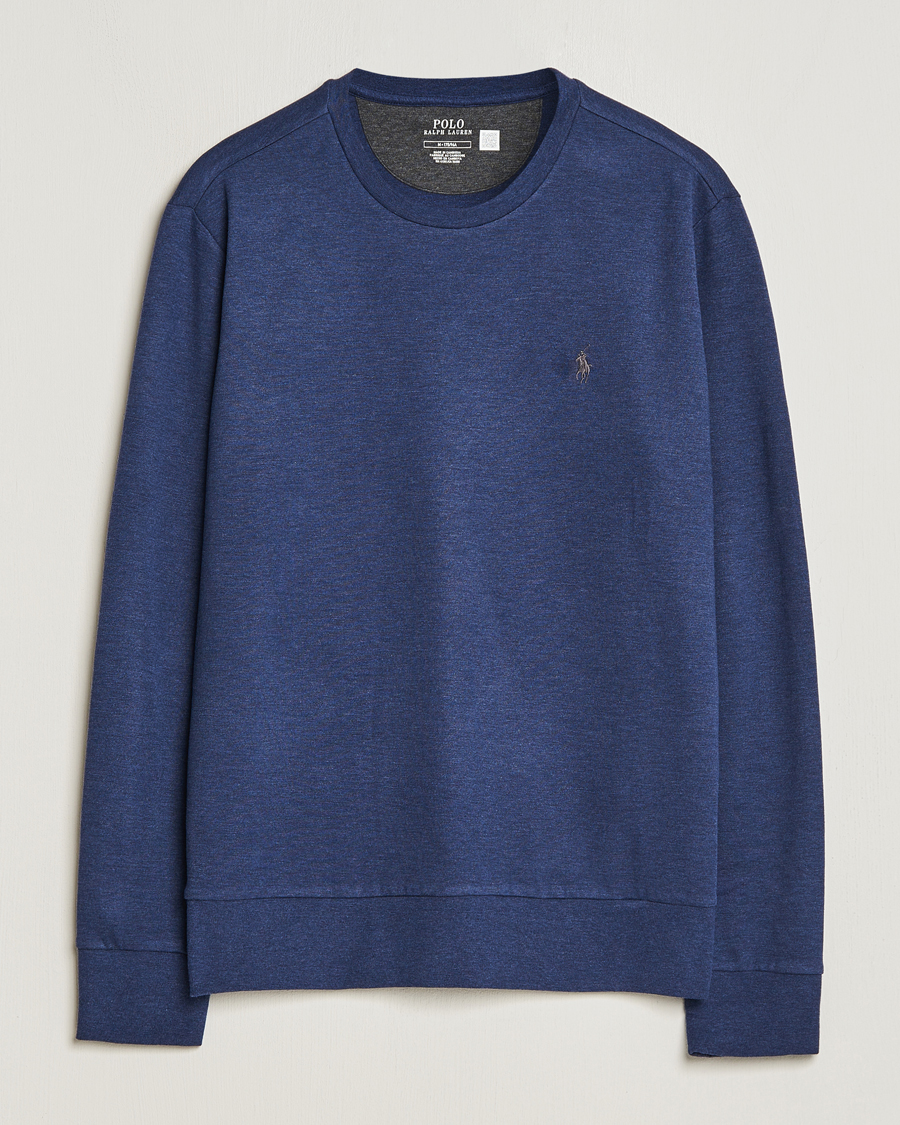 Herr | Tröjor | Polo Ralph Lauren | Double Knitted Jersey Sweatshirt Navy Heather