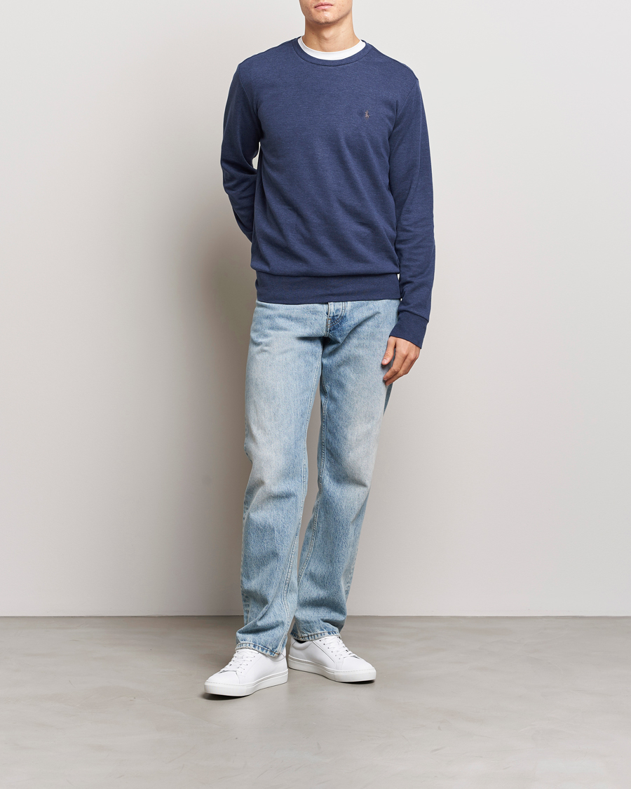 Herr | Tröjor | Polo Ralph Lauren | Double Knitted Jersey Sweatshirt Navy Heather