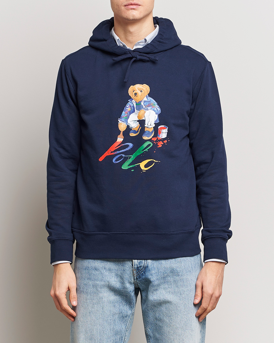 Herr | Realisation | Polo Ralph Lauren | Printed Bear Hoodie Cruise Navy