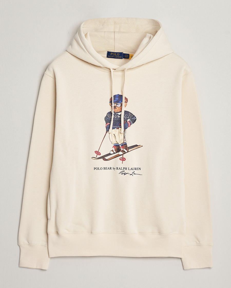 Herr | Tröjor | Polo Ralph Lauren | Printed Bear Hoodie Cream
