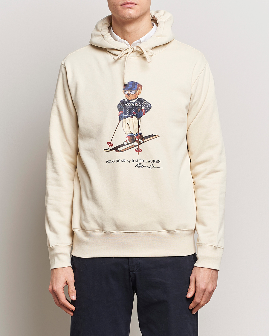 Herr | Tröjor | Polo Ralph Lauren | Printed Bear Hoodie Cream