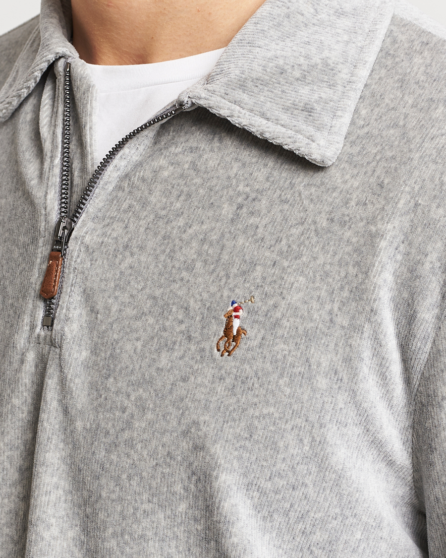 Herr | Tröjor | Polo Ralph Lauren | Knit Corduroy Half-Zip Andover Heather
