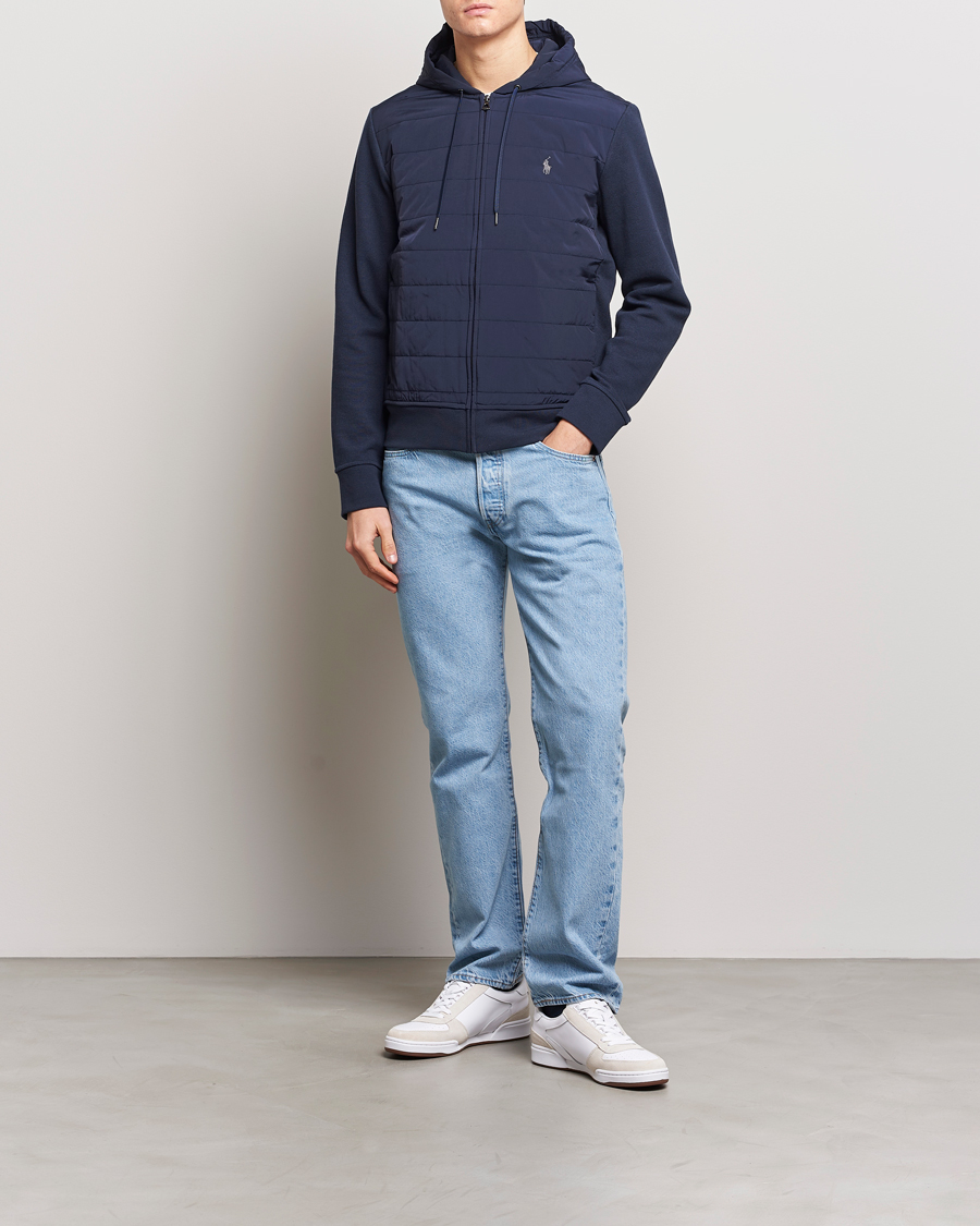 Herr | Tröjor | Polo Ralph Lauren | Hybrid Full-Zip Hoodie Aviator Navy