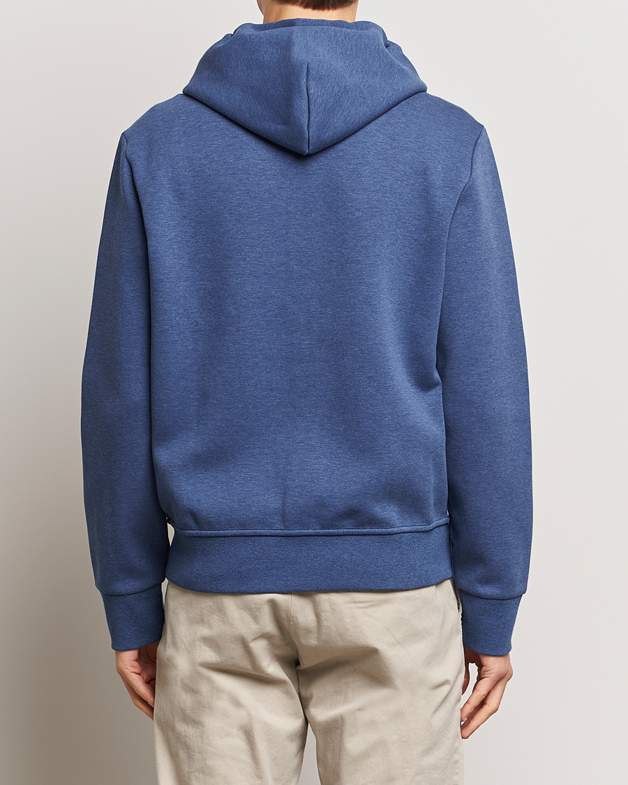 Herr | Tröjor | Polo Ralph Lauren | Double Knitted Full-Zip Hoodie Blue Heather
