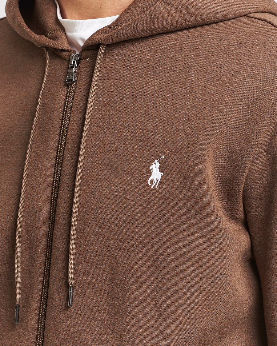 Herr | Tröjor | Polo Ralph Lauren | Double Knitted Full-Zip Hoodie Cedar Heather