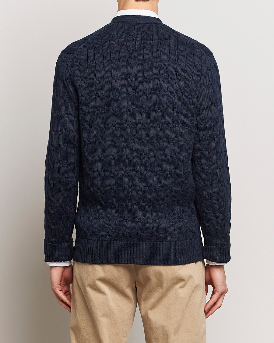 Herr | Tröjor | Polo Ralph Lauren | Cotton Cable Cardigan Hunter Navy