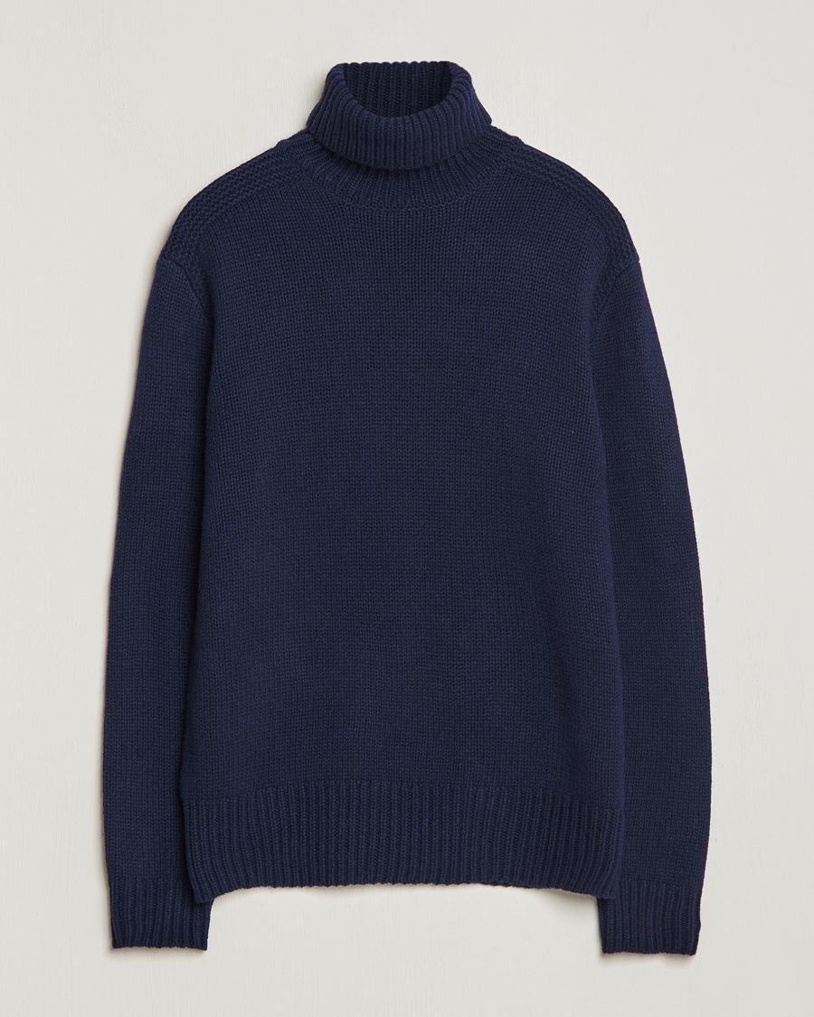 Herr | Tröjor | Polo Ralph Lauren | Wool/Cashmere Knitted Rollneck Hunter Navy