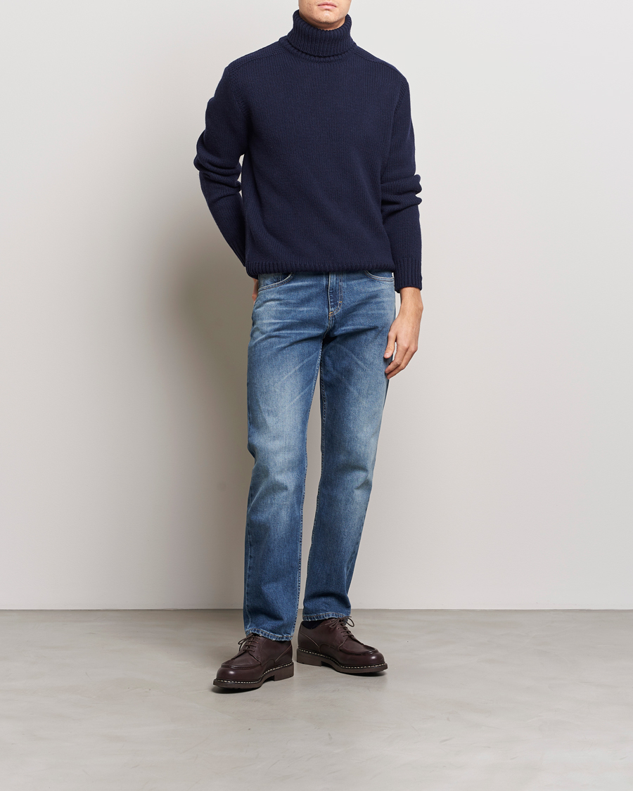 Herr | Tröjor | Polo Ralph Lauren | Wool/Cashmere Knitted Rollneck Hunter Navy