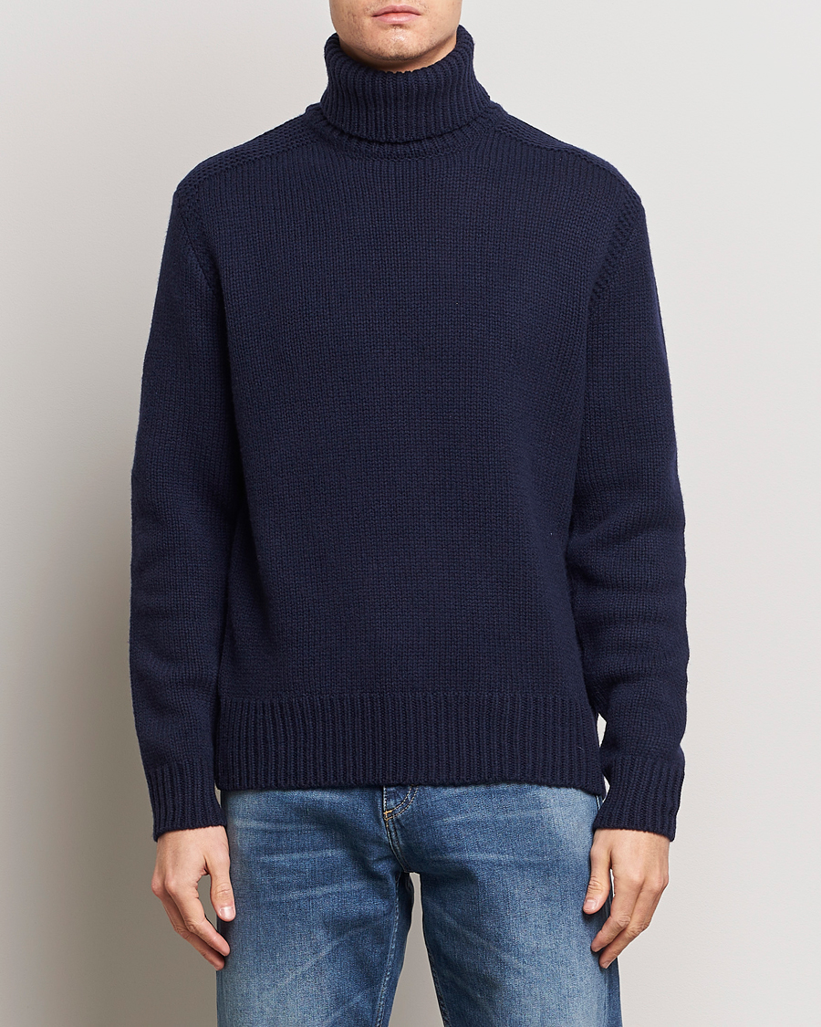 Herr | Polo Ralph Lauren | Polo Ralph Lauren | Wool/Cashmere Knitted Rollneck Hunter Navy