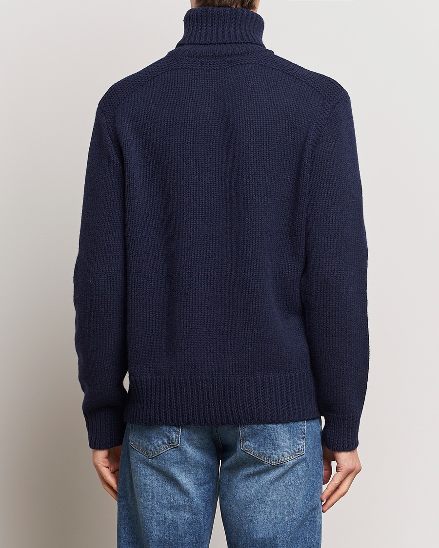 Herr | Tröjor | Polo Ralph Lauren | Wool/Cashmere Knitted Rollneck Hunter Navy