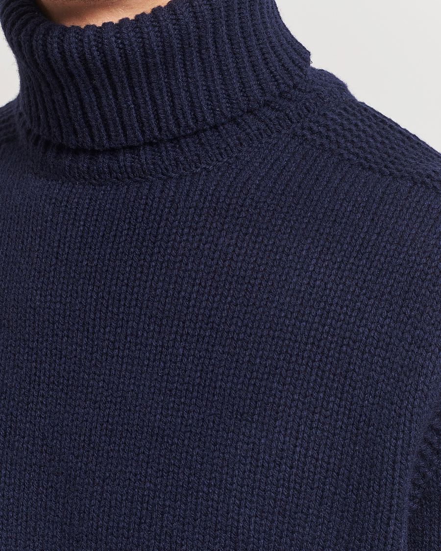 Herr | Tröjor | Polo Ralph Lauren | Wool/Cashmere Knitted Rollneck Hunter Navy